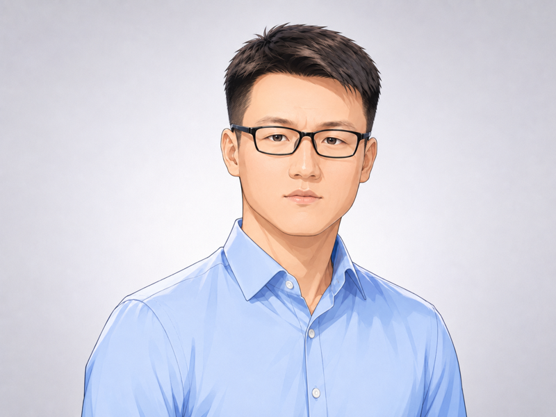 Portrait illustration of Shuai Lu